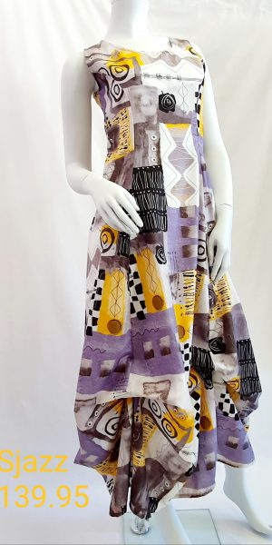 Sjazz, zomerjurk, lange jurk