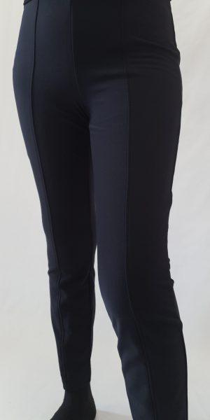 Broek van Stehmann, zwarte broek zonder rits, zwarte legging/ broek, Stehmann bij sjàzz