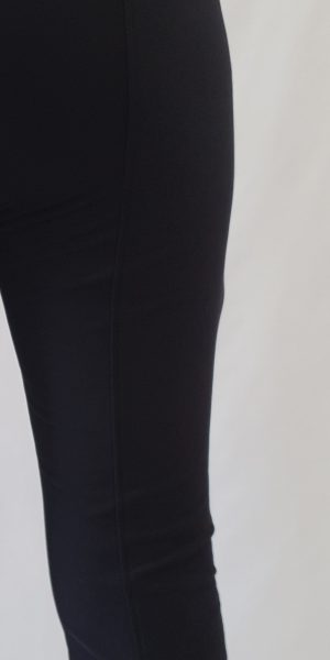 Broek van Stehmann, zwarte broek zonder rits, zwarte legging/ broek, Stehmann bij sjàzz