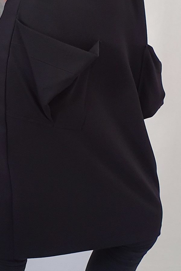 lange zwarte jurk, Xenia Design, Xenia Design bij Sjazz, Zwarte jurk van Xenia Design