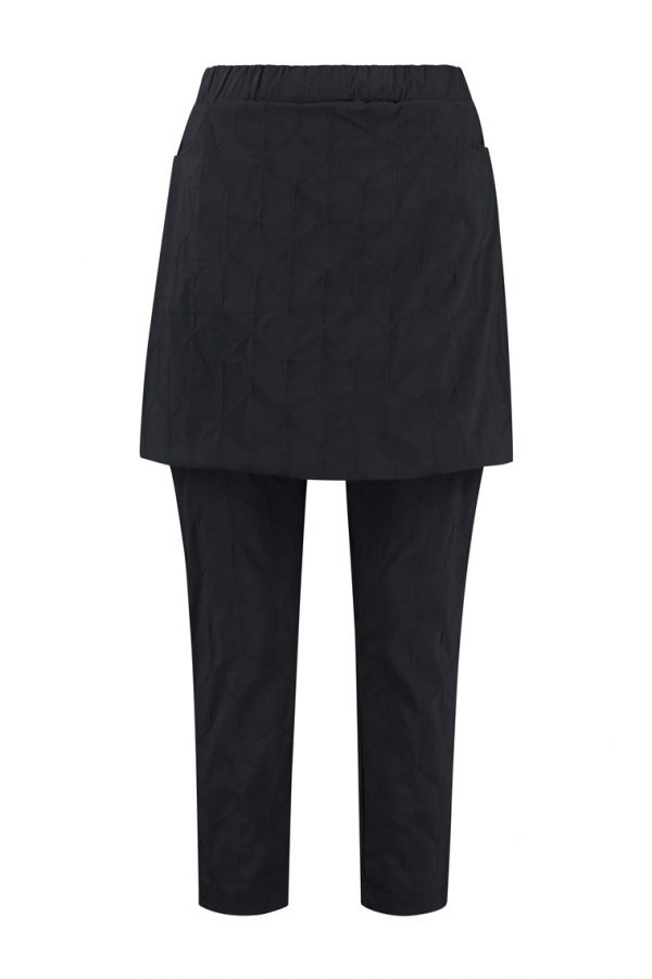 #Sjazz design#, # Elsewhere#, # zwarte broek met rok #, # zwarte zouave met overrok# , # aparte broek met rok#