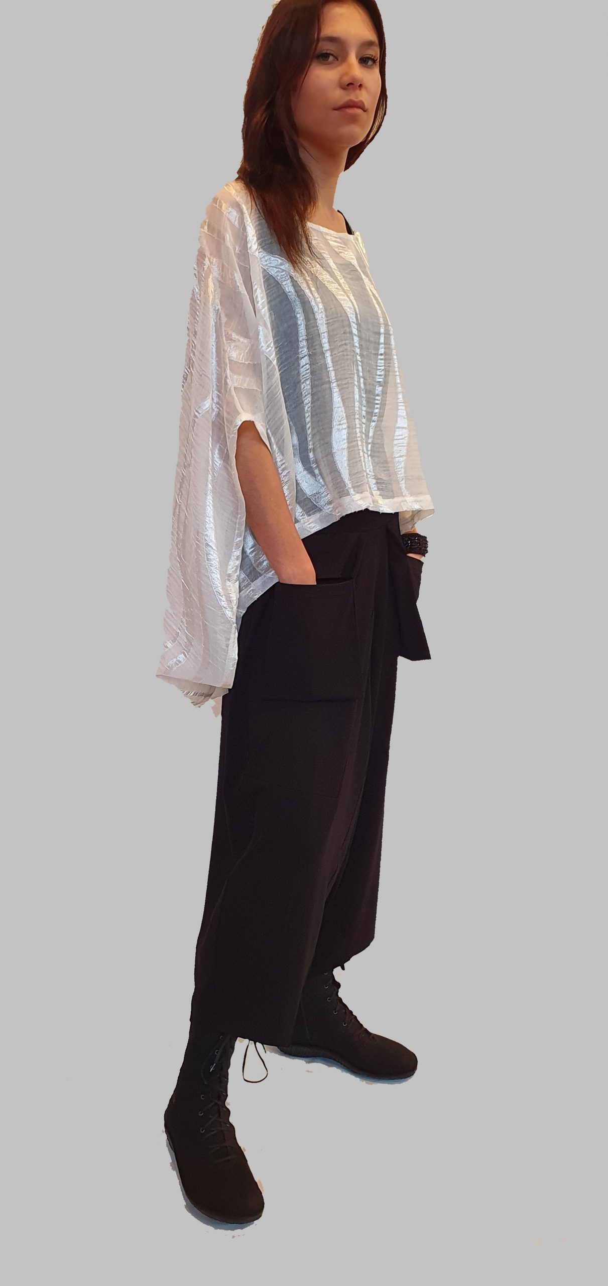 Identificeren binair ondergoed Prachtige off white blouse model "Jista" - SJÀZZ Design