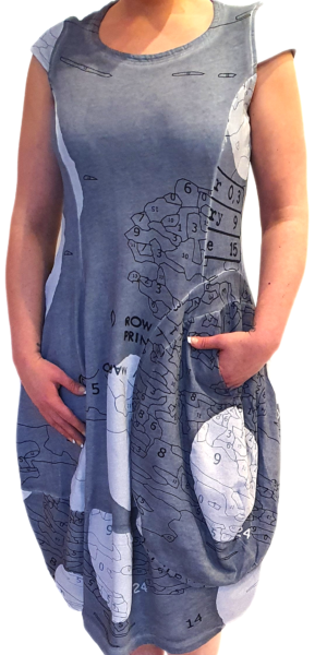 waterprint jurk